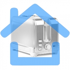 Тостер BQ T1000 белый. Потребляемая мощность, Вт: 1000 Вт, Количество отсеков: 2 тоста