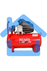 Компрессор Ресанта КП-8/50Л 900/74/7/10