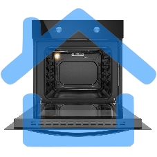 Духовой шкаф электрический встраиваемый HOMSair OES660BK01 черный