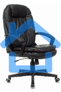 Кресло руководителя Бюрократ CH-868N Leather Venge черный, искусственная кожа, крестовина пластик