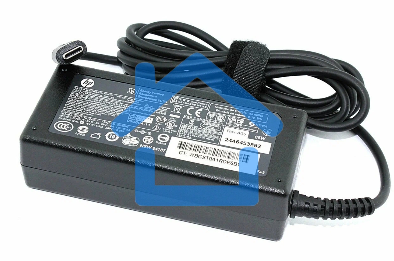 Блок питания (сетевой адаптер) для ноутбуков HP 20V 3.25A 65W Type-C