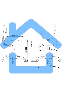 Кресло детское Бюрократ CH-204NX темно-синий, космонавт, крестов. пластик