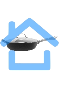 Глубокая сковорода Maunfeld HOWARD MDP30LCL15 из облегченного чугуна со стеклянной крышкой, 30 см