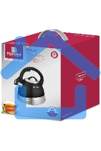 Чайник для плиты металлический Rondell Walzer RDS-1827 2.7л. черный