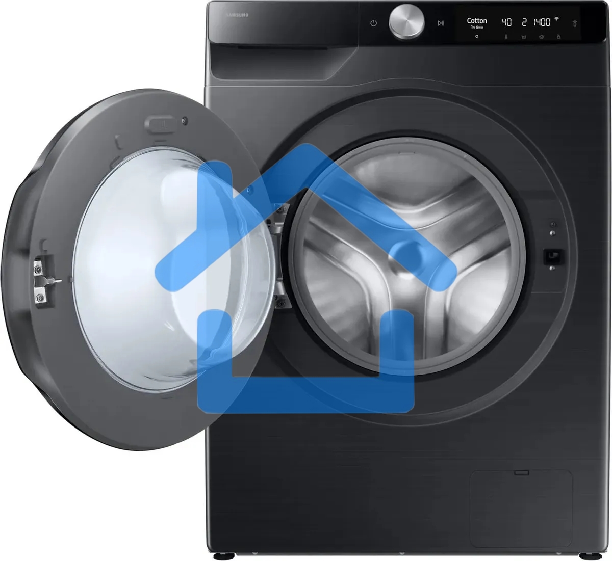 Стирально-сушильная машина Samsung WD11DG6B85BBLP черный, загрузка фронтальная 11 кг, 1400 об/мин, класс: A