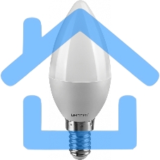 Лампа светодиодная ОНЛАЙТ 61128 OLL-C37-8-230-6.5K-E14-FR