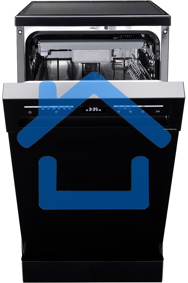 Посудомоечная машина DeLonghi DDWS09S Erea, черная, 44.8 см, 10 компл., 49 дБ, класс A++