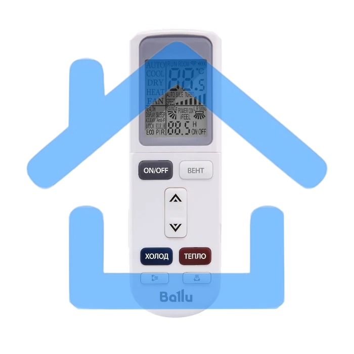 Блок внутренний сплит-системы Ballu BSUI/in-24HN8_23Y инвертор, 24000 BTU, 72 м², 31 дБ, охлаждение, обогрев, осушение, белый