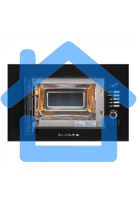 Микроволновая печь встраиваемая Zigmund & Shtain BMO 21 B черный, 20 л, 1200 Вт, переключатели - поворотный механизм/кнопки