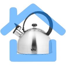 Чайник для плиты LARA LR00-65, нержавейка, матовый, 2,5 л, индукце капс дно, нейлон.ручка