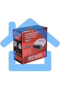 Тепловентилятор Ресанта ТВС-3, белый, 2000 Вт, 20 м2, термостат 67/2/12