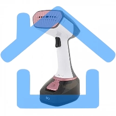 Ручной отпариватель BQ SG1006H Gray-Pink, Мощность 1700 Ватт, 2 в 1. Отпаривание и глажка, 2 режима подачи пара, Для всех типов ткани, Вертикальное и горизонтальное отпаривание, Сухая глажка, Резервуар для воды 280 мл, Постоянный пар до 25 г/мин, Керамиче