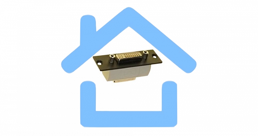 Модуль-переходник WRTS-DVI Wize DVI для врезного лючка в стол