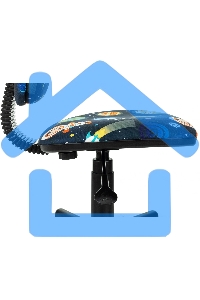 Кресло детское Бюрократ CH-204NX темно-синий, космонавт, крестов. пластик