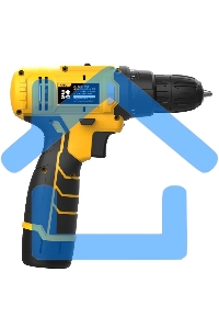 Дрель-шуруповерт Deli DL-DZ12-5A2, Аккумуляторная, 12В, 1 АКБ, Кейс