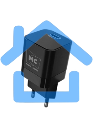 Зарядное устройство MORE CHOICE (4620202555847) NC86a 1Type-C 3.0A PD 20W для Type-C Type-C, черный
