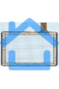Сенсорное стекло (тачскрин) SLC09001BE0B, черное