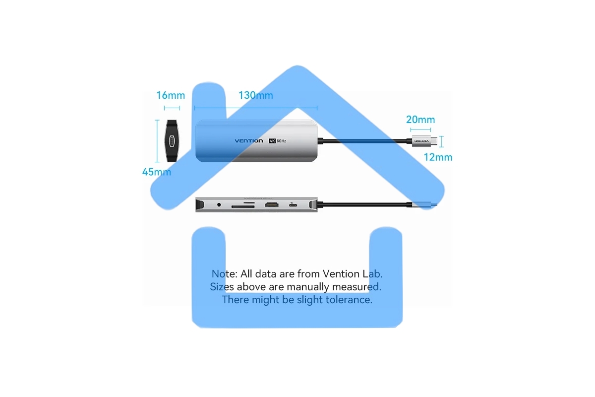 Мультифункциональный хаб Vention USB Type C 9 в 1