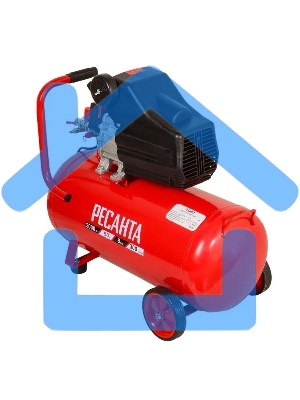 Компрессор Ресанта КП-8/50Л 900/74/7/10