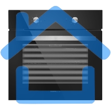 Духовой шкаф электрический встраиваемый HOMSair OES660BK01 черный