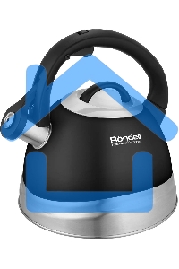 Чайник для плиты металлический Rondell Walzer RDS-1827 2.7л. черный