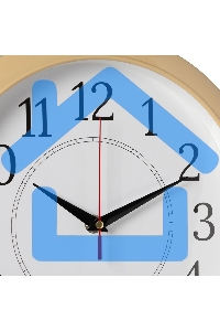 Часы настенные аналоговые Бюрократ WALLC-R88P D29см бежевый/белый