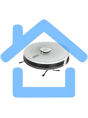 Робот-пылесос Pioneer VC720R белый, 5200 мА·ч Li-Ion, уборка влажная/сухая, пылесборник контейнер 0.3 л