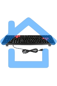 Клавиатура проводная NAKATOMI KN-02U USB черный-красный