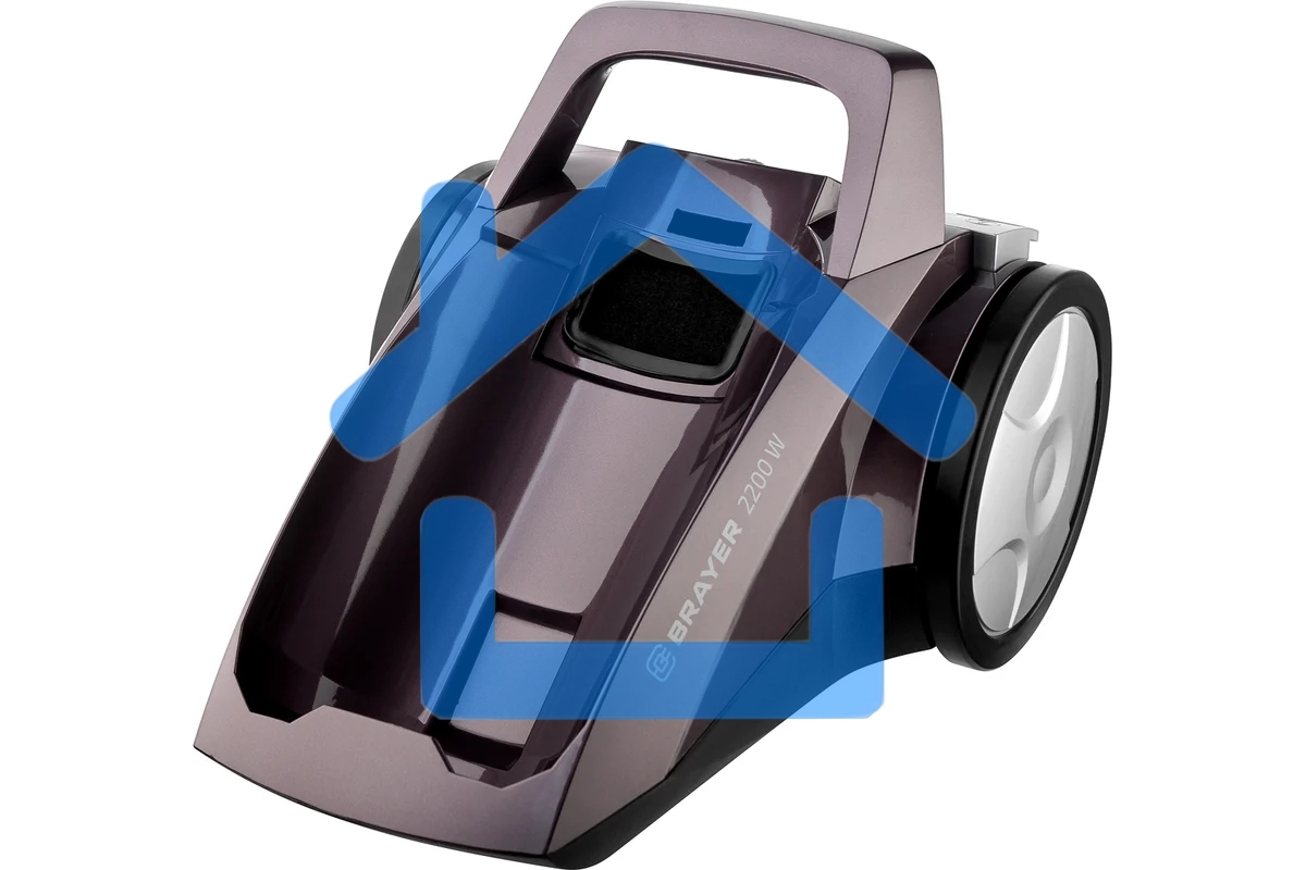 Пылесос BRAYER BR4205 коричневый, 420/2200 Вт, уборка сухая, пылесборник контейнер, 4 л