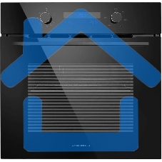 Шкаф духовой газовый с электрическим грилем Maunfeld MOGM703B2, встраиваемый