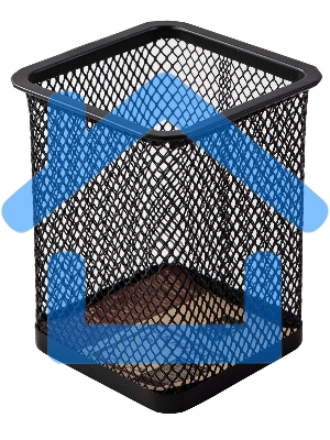 Подставка Deli E9174 для письменных принадлежностей, черный, металл, сетка