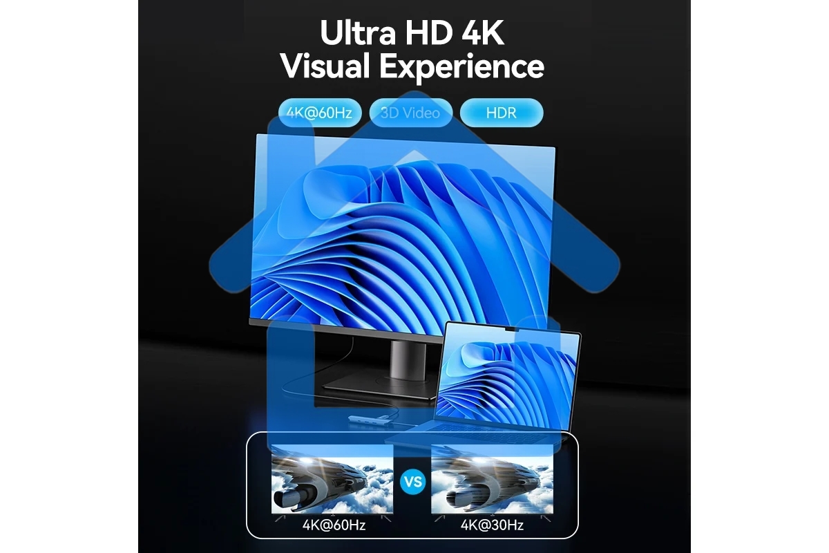 Мультифункциональный хаб Vention USB Type C 9 в 1