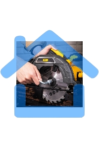 Циркулярная пила Deli DL-YJ185-E1 (1300Вт, 5300об/мин, диаметр диска 185мм)