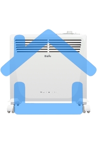 Конвектор Ballu Enzo BEC/EZMR-1000 белый, 1000 Вт, 15 м2, термостат