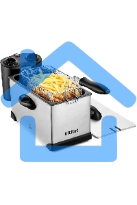 Фритюрница Kitfort КТ-4052 2000Вт серебристый/черный