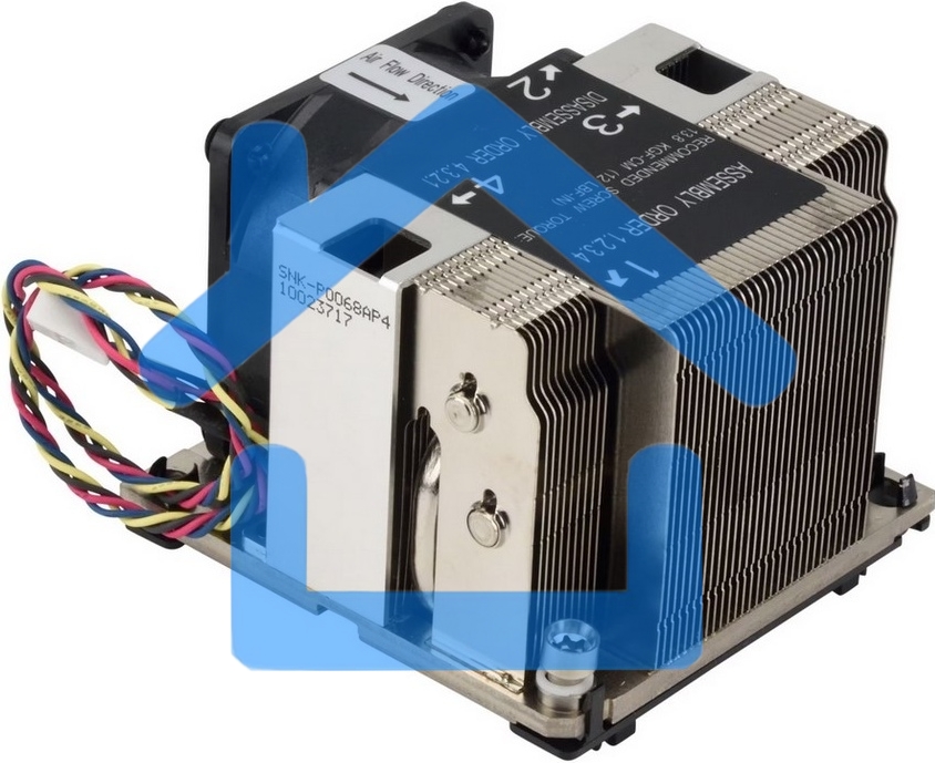 Кулер для процессора Alseye SNK-P0068AP4(with BK) серебристый, 60 мм, алюминий/медь, 8400 об/мин, 52 дБ, 4 pin, 140 Вт, 64.5 мм