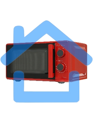 Микроволновая печь Willmark WMO-203GMR, 20л,700Вт, механич.ПУ, ручка д/л откр.дв,6 ур.мощн., красная