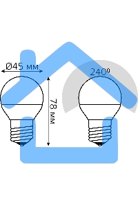 Лампа светодиодная Gauss LED Globe 7Вт E27 4100К step dimmable (диммир.)
