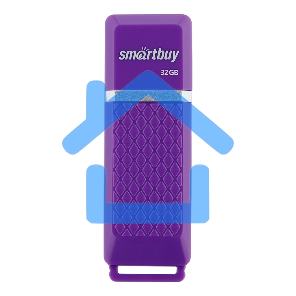 Флешка USB R/W SmartBuy R/W Quartz series Violet (SB32GbQZ-V), 32Gb, USB 2.0, R/W 25/15, фиолетовый