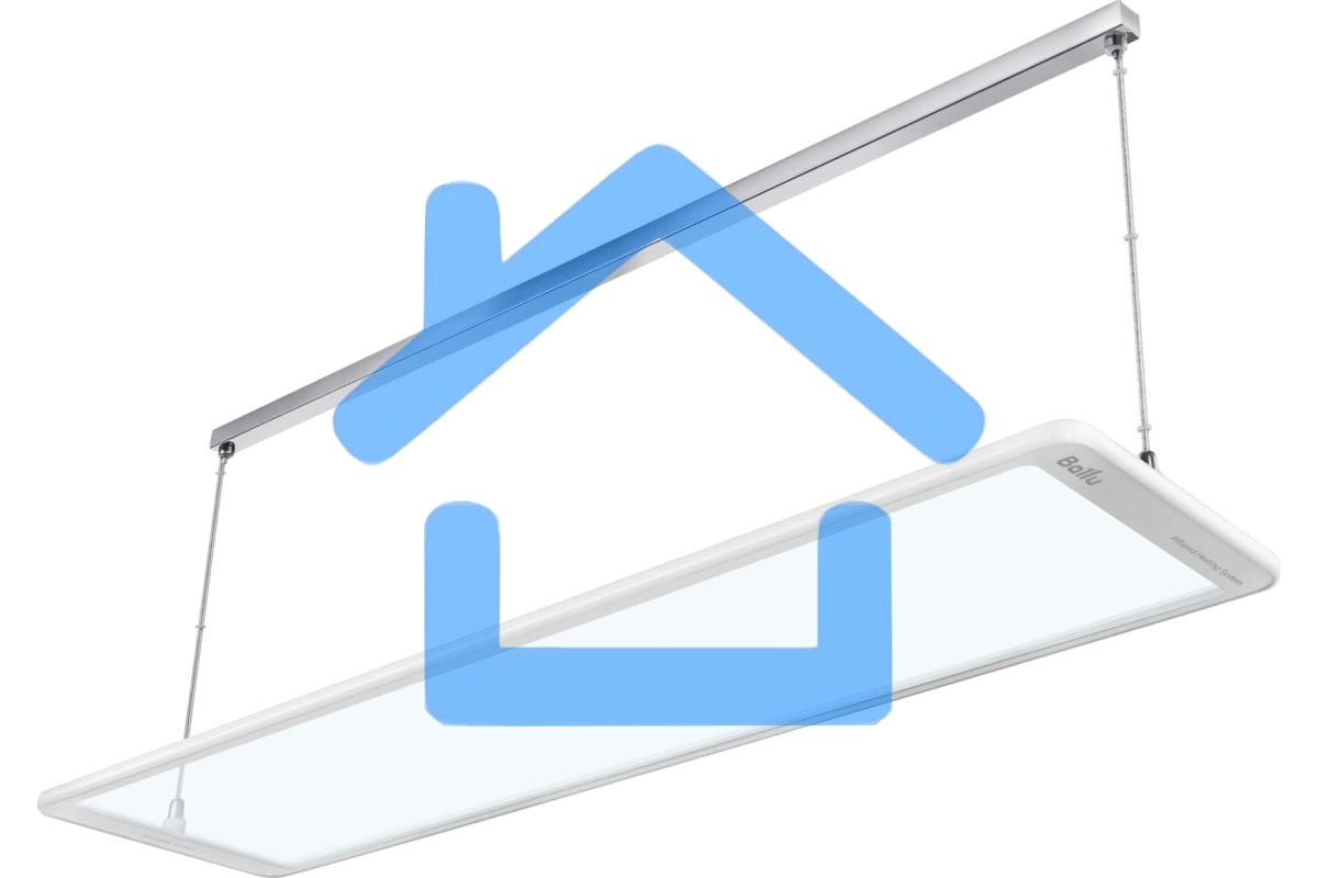 Обогреватель инфракрасный Ballu BIH-GTW-1.3 белый, 1300 Вт, 26 м2