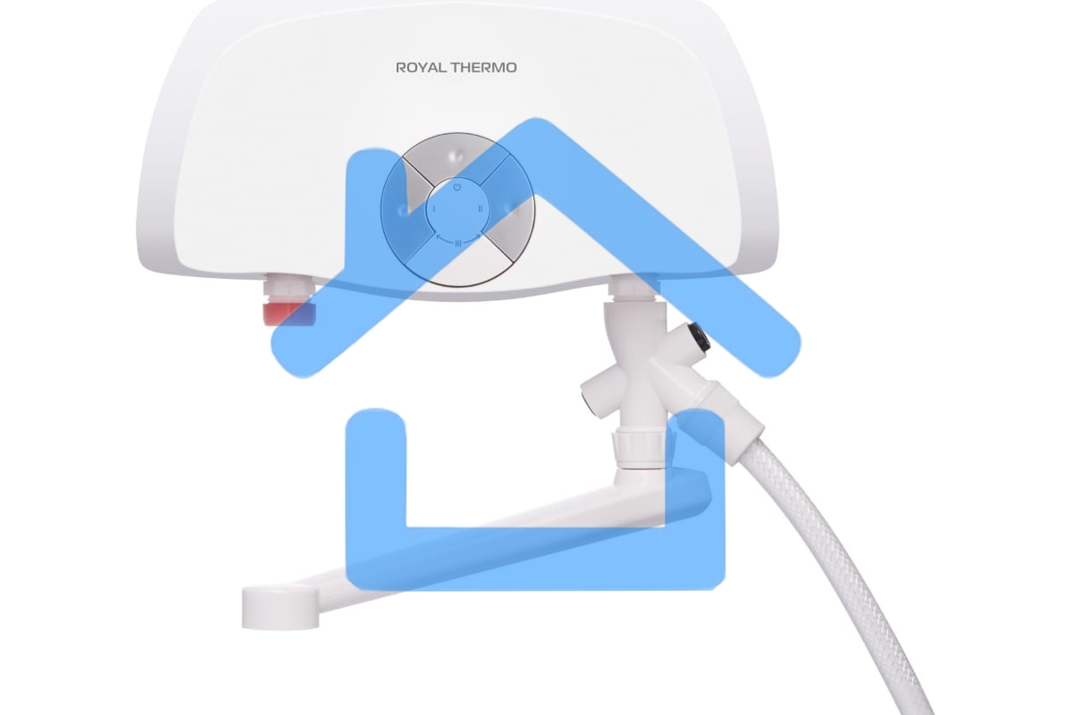 Водонагреватель проточный Royal Thermo SmartFix T (5,5 kW) - кран