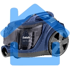 Пылесос BBK BV1901 синий/серый, 400/2200 Вт, уборка сухая, пылесборник контейнер 3 л