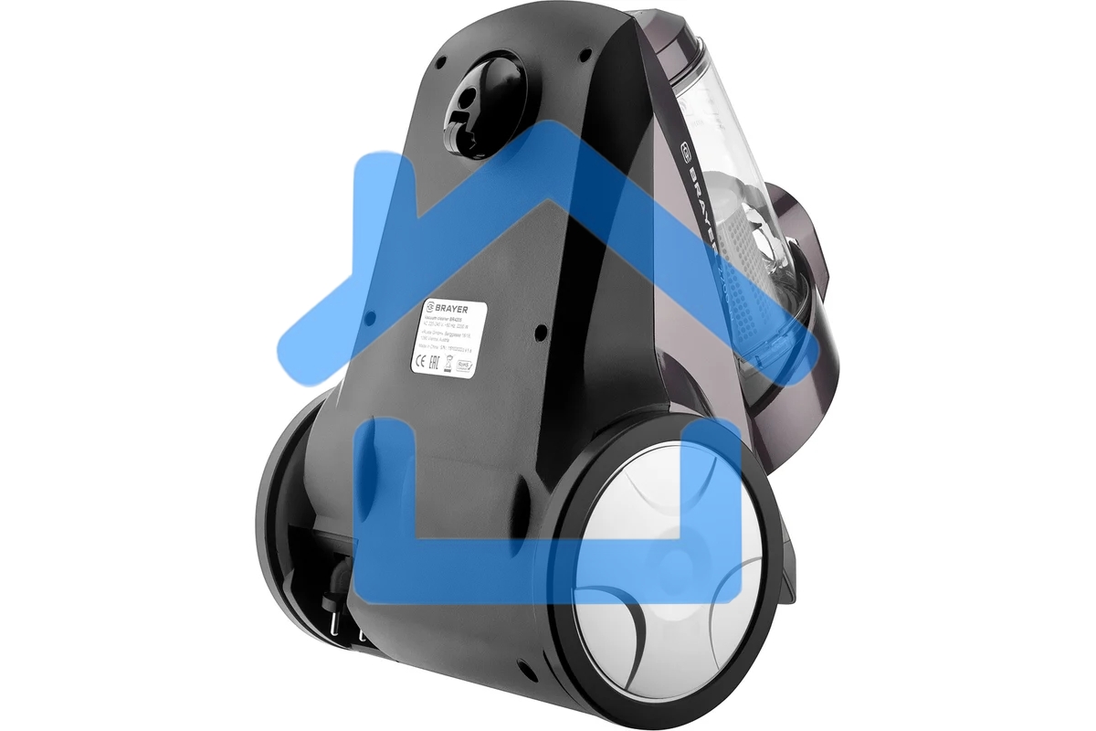Пылесос BRAYER BR4205 коричневый, 420/2200 Вт, уборка сухая, пылесборник контейнер, 4 л