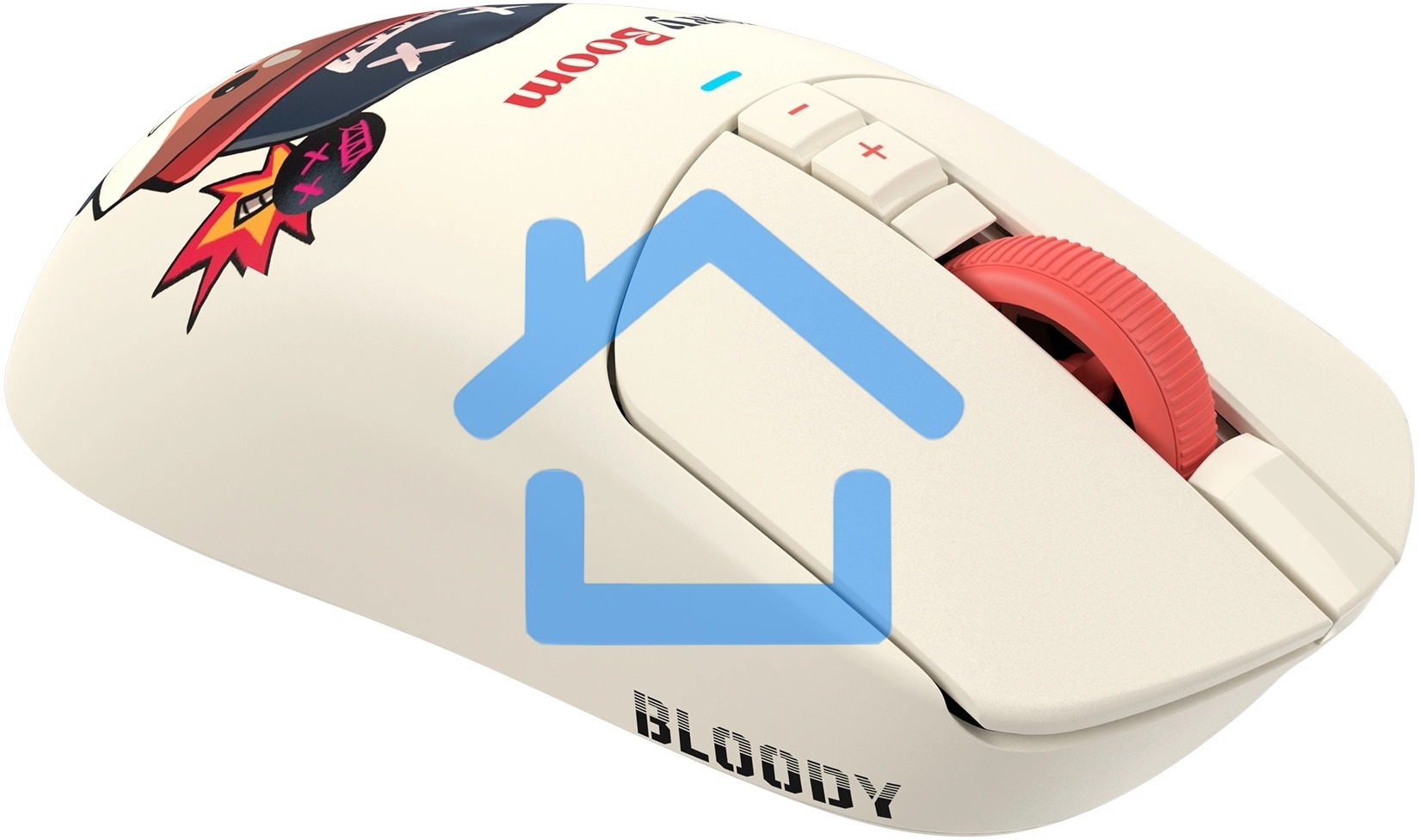 Мышь беспроводная/проводная A4Tech Bloody R72 Ultra Duo Proxy Boom бежевый, 20000 dpi, радиоканал, USB, кнопки - 7