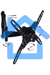 Кронштейн для телевизора Kromax TECHNO-5 серый 15