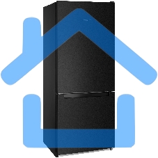 Холодильник Nordfrost NRB 121 B черный двухкамерный 170/70л морозилка снизу, капельная система