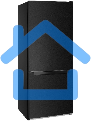 Холодильник Nordfrost NRB 121 B черный двухкамерный 170/70л морозилка снизу, капельная система