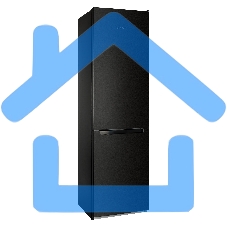 Холодильник Nordfrost NRB 154 B черный матовый двухкамерный 238/115 л морозилка снизу, капельная система