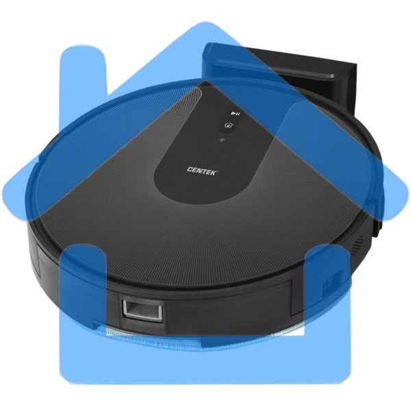 Робот-пылесос Centek CT-2721 черный, 2600 мAч Li-Ion, уборка сухая/влажная, пылесборник контейнер 0.68 л