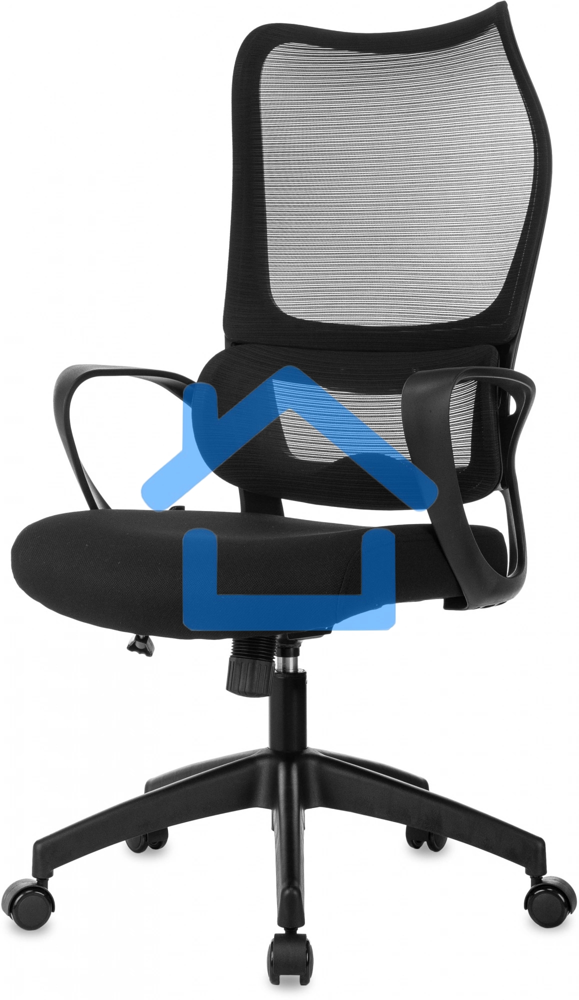 Кресло руководителя Бюрократ Sigma 2 черный сетка/ткань крестов. пластик